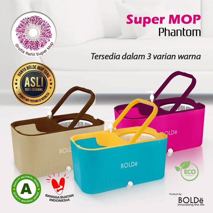  Bolde Super MOP Phantom 7L - Pink